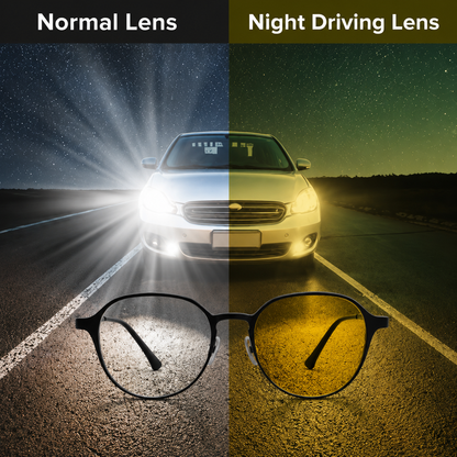 3-in-1 Oval Clip-On Glasses