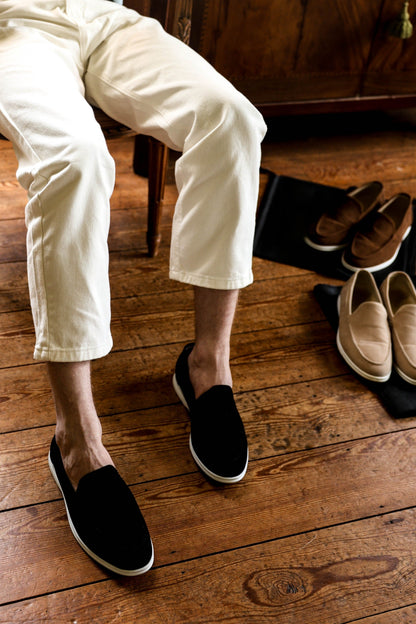 Vaughn - Black Suede Loafers
