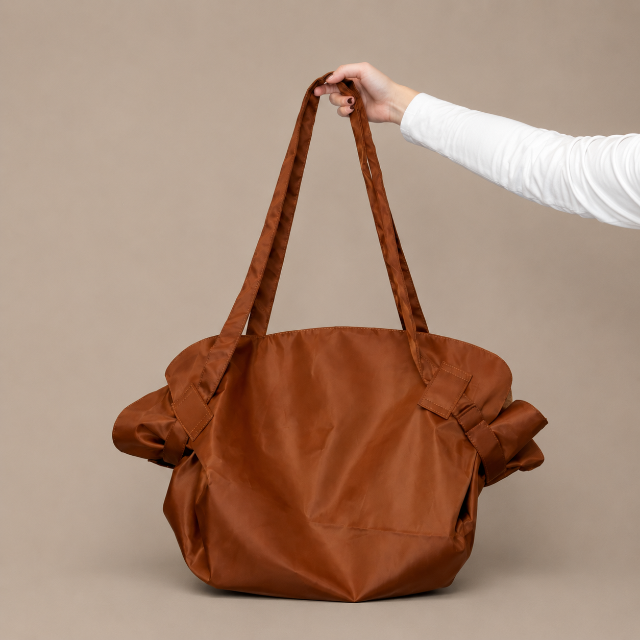 Fold Detail Everyday Tote Bag