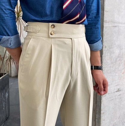 Harrington - High-Waisted Pleated Trousers