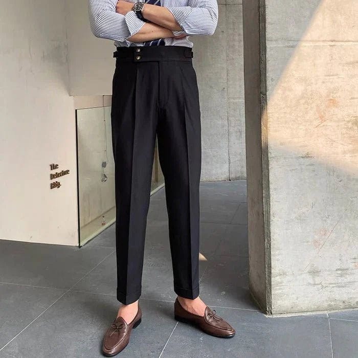Harrington - High-Waisted Pleated Trousers