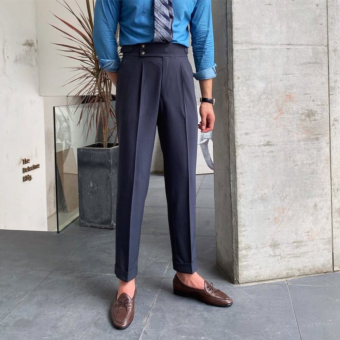 Harrington - High-Waisted Pleated Trousers