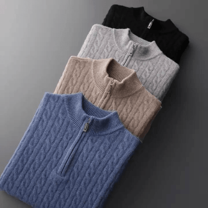 Brunswick Chunky Knit Quarter-Zip Jumper