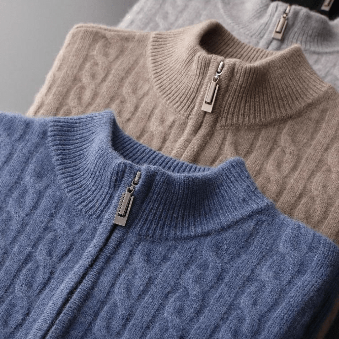 Brunswick Chunky Knit Quarter-Zip Jumper