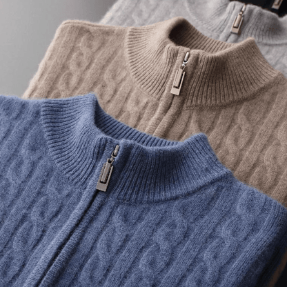 Brunswick Chunky Knit Quarter-Zip Jumper