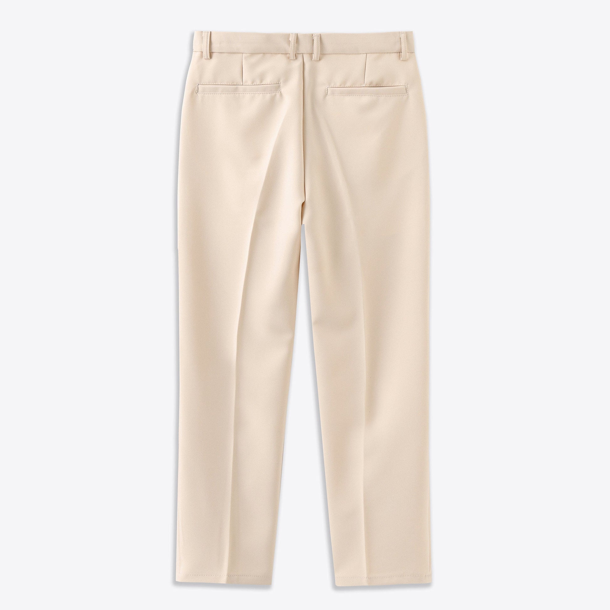 Rückansicht-eleganter-Herren-Stoffhose-mit-zwei-Taschen-und-geradem-Schnitt
