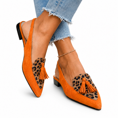 Pointed Toe Slingback Flats