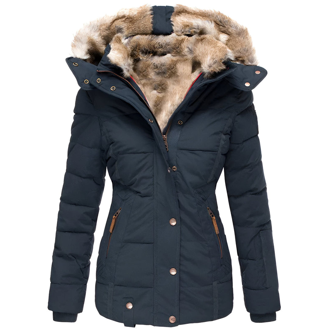 Women's Selene Slim-Fit Puffer Jacket with Hood and Slim Fit Design