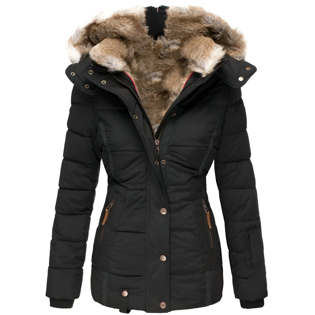 Women's Selene Slim-Fit Puffer Jacket with Hood and Slim Fit Design