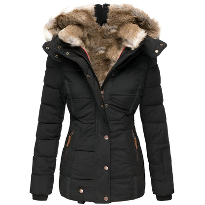 Women's Selene Slim-Fit Puffer Jacket with Hood and Slim Fit Design