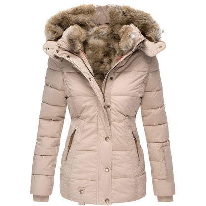 Women's Selene Slim-Fit Puffer Jacket with Hood and Slim Fit Design