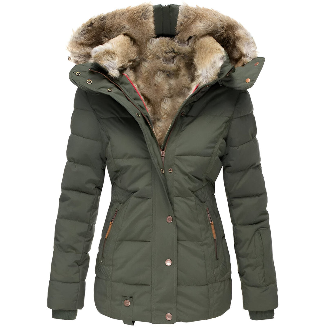 Women's Selene Slim-Fit Puffer Jacket with Hood and Slim Fit Design