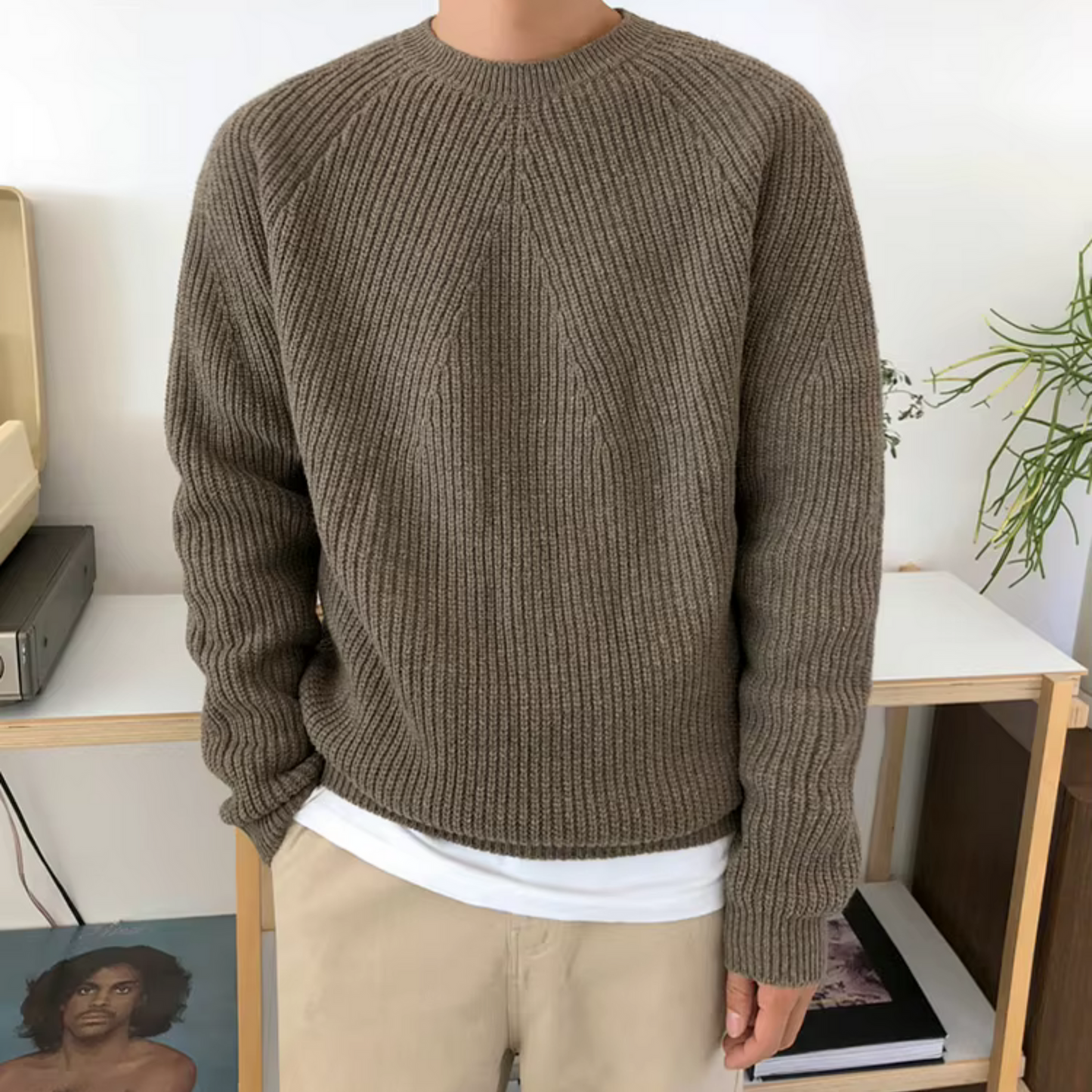 Ellsworth – Relaxed Fit Cotton Ribbed Jumper