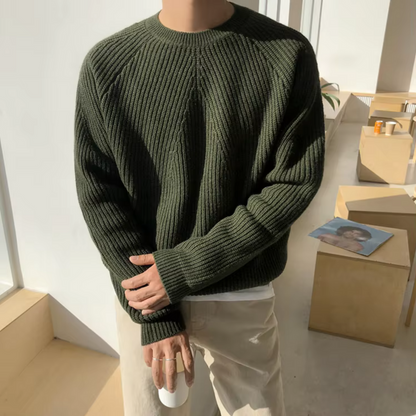 Ellsworth – Relaxed Fit Cotton Ribbed Jumper