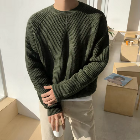 Ellsworth – Relaxed Fit Cotton Ribbed Jumper