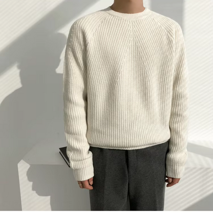 Ellsworth – Relaxed Fit Cotton Ribbed Jumper