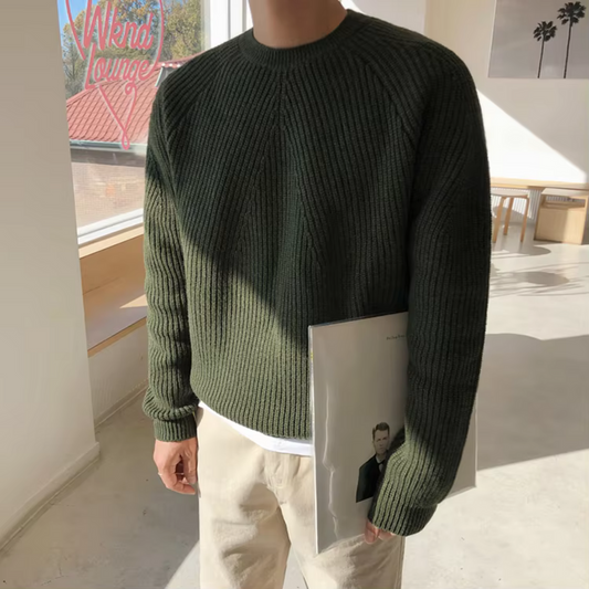 Ellsworth – Relaxed Fit Cotton Ribbed Jumper