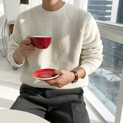 Ellsworth – Relaxed Fit Cotton Ribbed Jumper